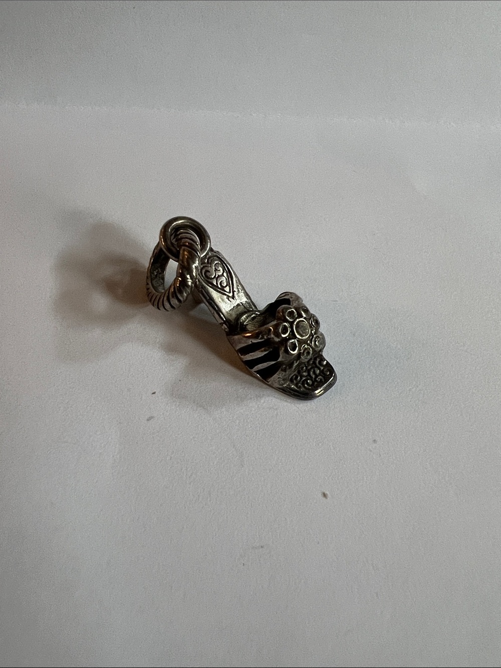 Brighton Silver-Tone High Heel Shoe Charm